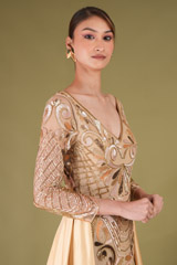 Golden Embroidered Gown4622 video
